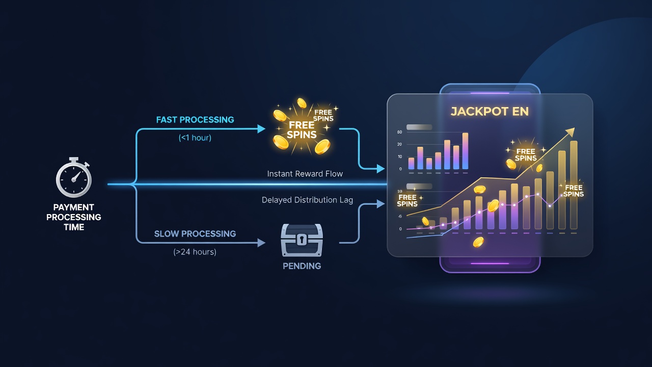 Illustratie van mobiele jackpotinterface met betalingsopties en gratis spins indicatoren