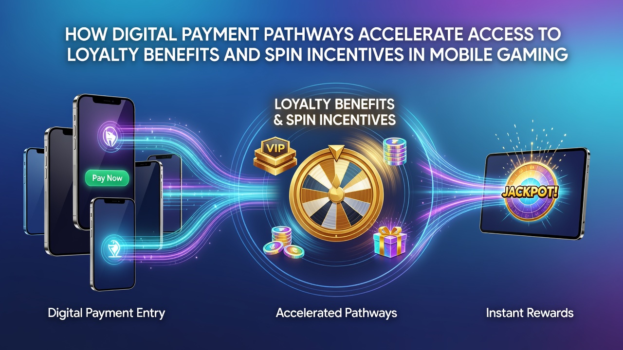 Mobiele game-interface met VIP-ladder en spin-beloningen na digitale betaling