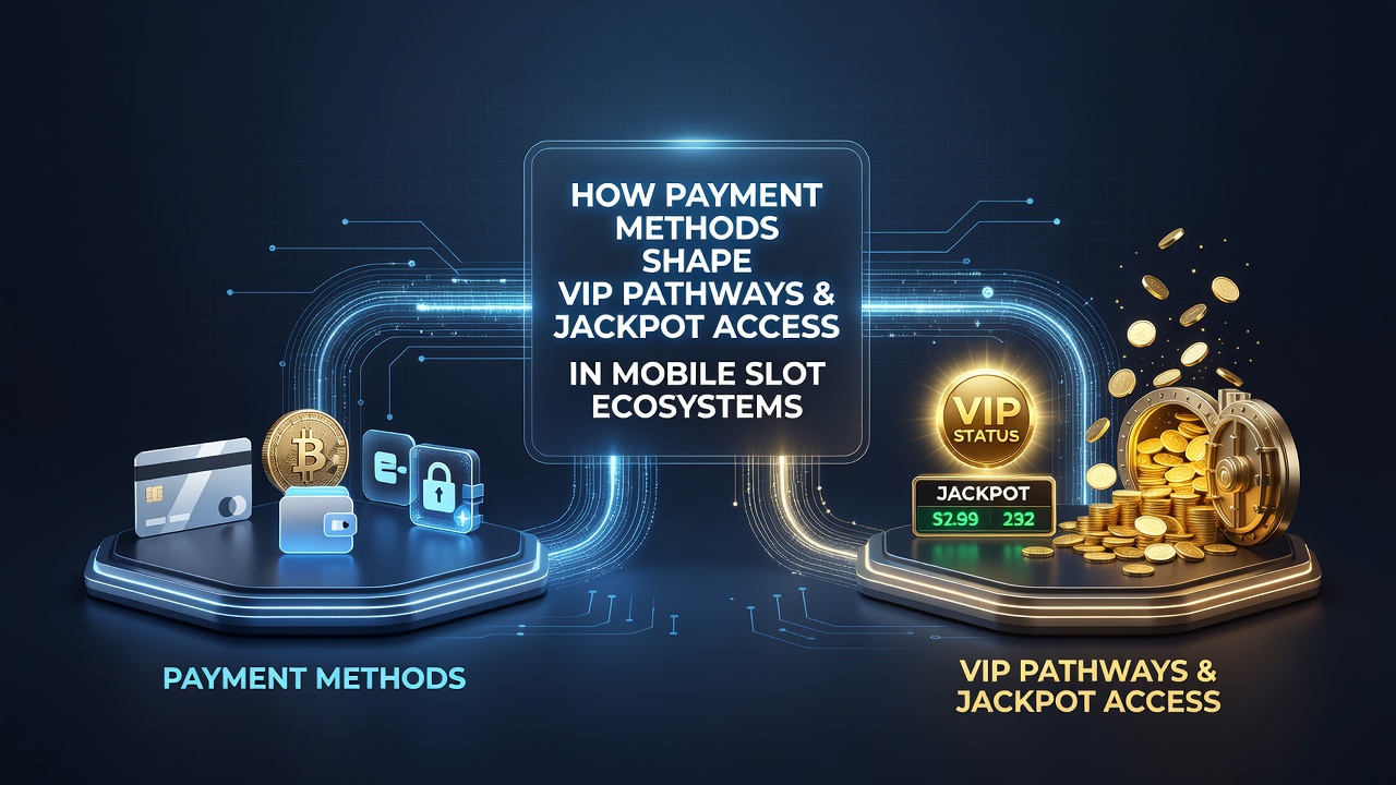Mobiele slot interfaces met betaalopties en VIP-indicatoren
