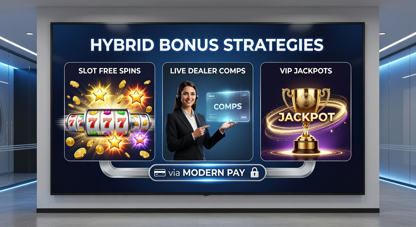 Live dealer tafel met overlay van bonuscomps en VIP-jackpot indicatoren, geïllustreerd met moderne betaalapps op een mobiel scherm