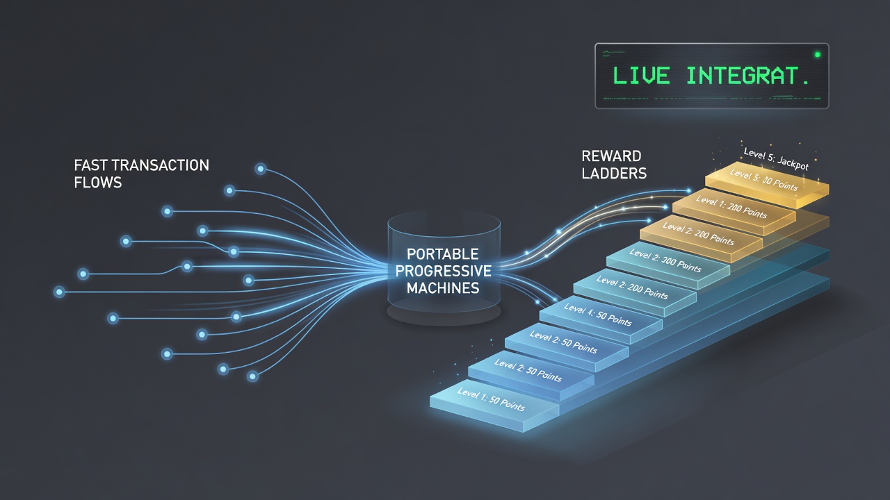 Voorbeeld van live integratie in progressieve mobiele machines